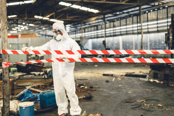 Professional Biohazard technician working in Apison, TN